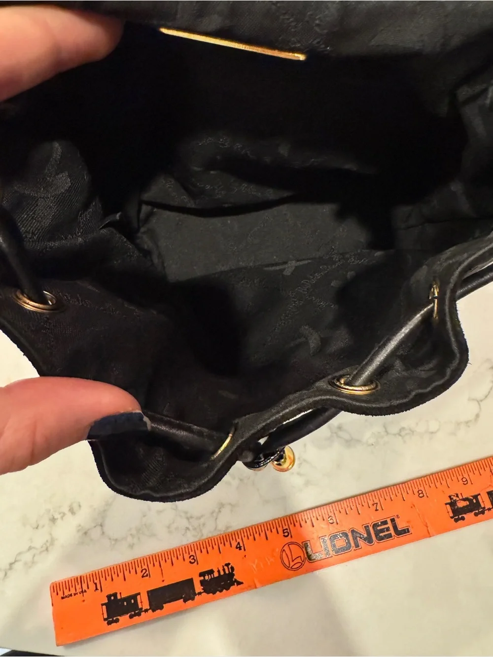 Paloma Picasso Black Suede Crossbody with Gold 'X' Accent